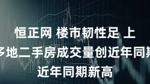 恒正网 楼市韧性足 上半年多地二手房成交量创近年同期新高